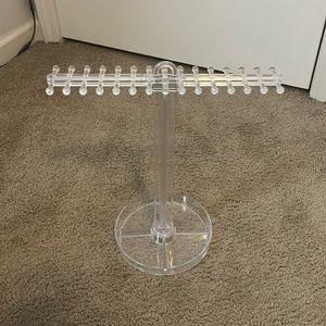 clear silicon jewelery holder